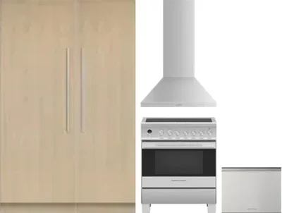 5 Piece Package Includes Refrigerator, Freezer, Range, Hood And Dishwasher
